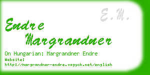 endre margrandner business card